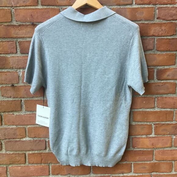 Thom Aaron Gray Men's Polo Shirt - Picture 2 of 7